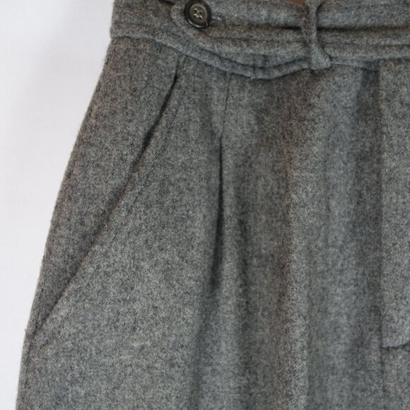 Vintage 1980s Ralph Lauren Thick Wool Maxi Skirt w/ Pockets, Size 10 - Picture 4 of 10